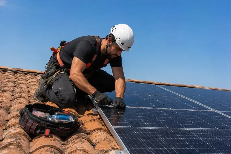Maintenance et monitoring de panneaux solaires à Villefranche-de-Conflent